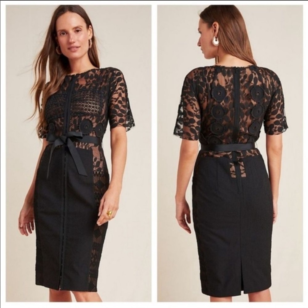 Byron Lars Beguile Carissima Sheath Black Dress 4